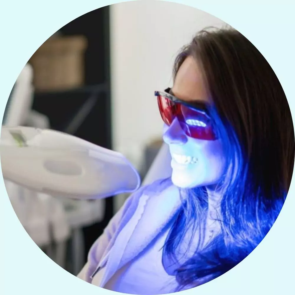 laser teeth whitening treatment