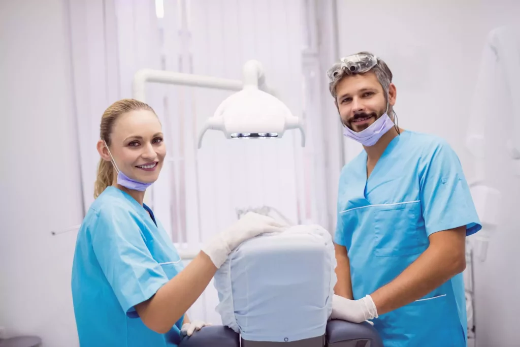 Dentists smiling and posing